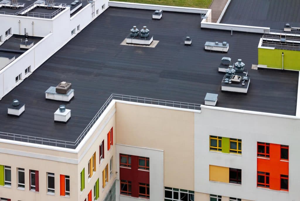Building with Flat Roof
