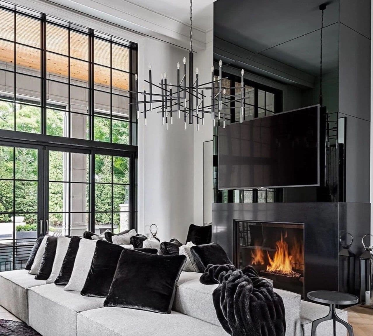 Family Room with Pella Windows
